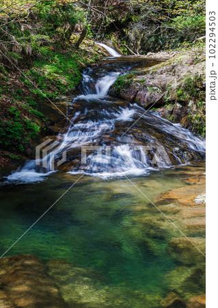 曽爾横輪川にある済浄坊渓谷の滝⑬ 102294503