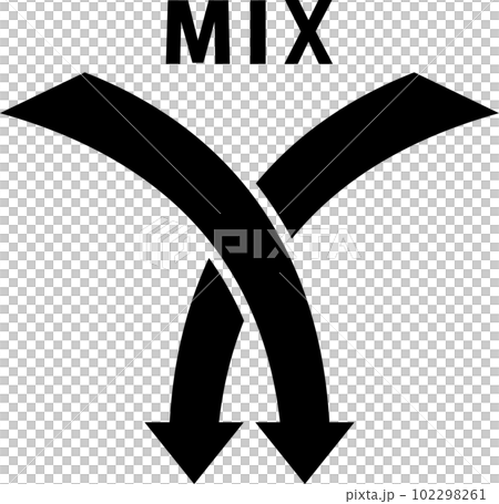 混合字母和箭頭圖標 102298261