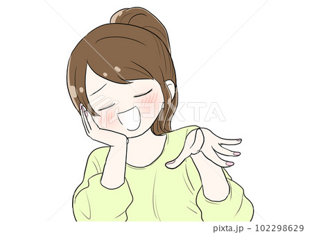 顔を赤らめる女性 顔を赤らめる女性 102298629