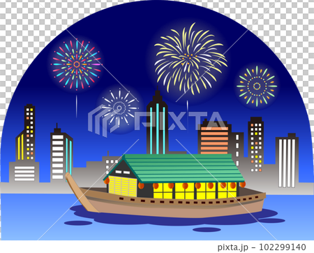 船屋和火箭的插圖 船屋和火箭的插圖 102299140