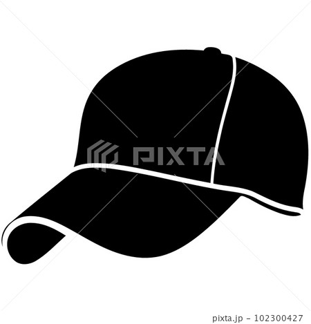 baseball sports cap in black and white baseball sports cap in black and white 102300427
