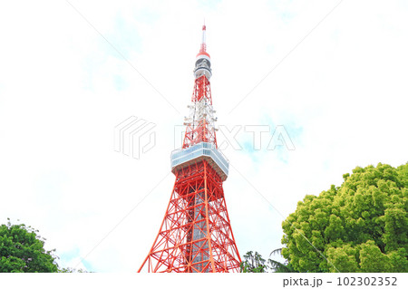 東京都、東京タワーの風景 東京都、東京タワーの風景 102302352