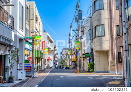 東京都目黒区の都市風景　洗足駅 102302831