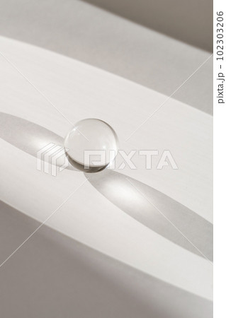 Transparent crystal ball on a white background. Transparent crystal ball on a white background. 102303206