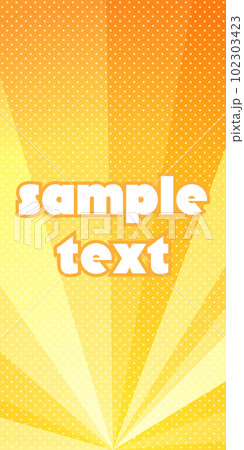 背景イラスト_集中線_オレンジ 背景イラスト_集中線_オレンジ 102303423