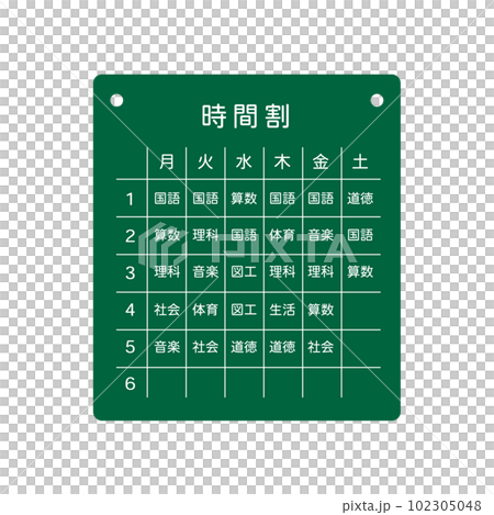 時間表圖解(含科目) 時間表圖解(含科目) 102305048