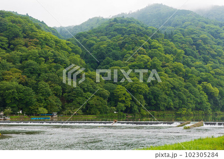古都京都 嵯峨嵐山の夏 桂川 古都京都 嵯峨嵐山の夏 桂川 102305284