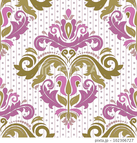 Classic Seamless Vector Fine Pattern With Arabesques Classic Seamless Vector Fine Pattern With Arabesques 102306727