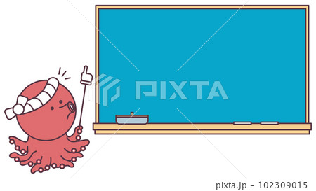 セミナーを行う可愛いタコの講師 102309015