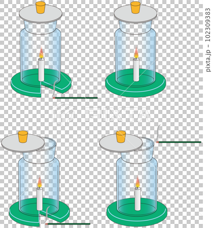 理科　6年　ものの燃え方　広口ビン  102309383