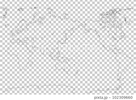World map (blank map) 102309660