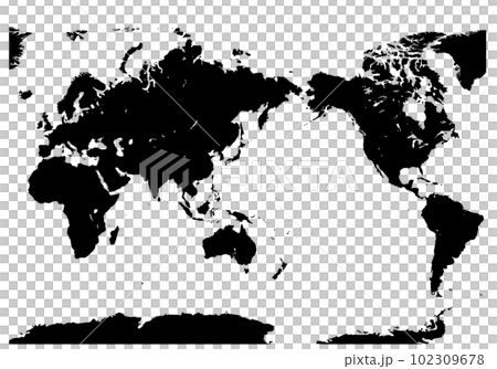 世界地圖(剪影) 世界地圖(剪影) 102309678