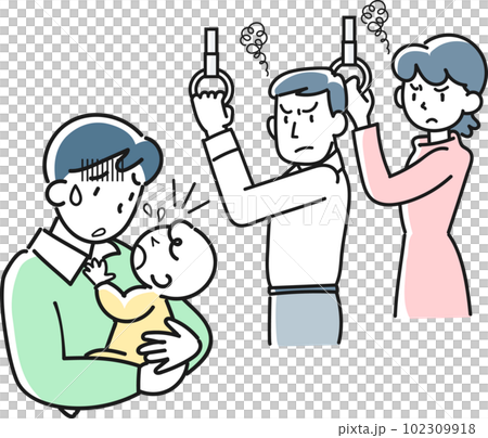 火車上被其他乘客盯著卻不哭的爸爸 火車上被其他乘客盯著卻不哭的爸爸 102309918