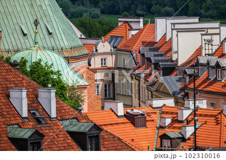 Old Town Houses Rooftops In Warsaw Old Town Houses Rooftops In Warsaw 102310016