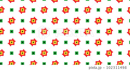 Pixel art simple vector geometric pattern,のイラスト素材 [102311498] - PIXTA