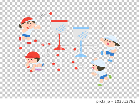 運動会競技 玉入れ 運動会競技 玉入れ 102312763