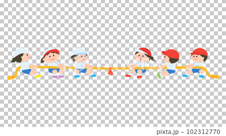 Sports day competition tug-of-war Sports day competition tug-of-war 102312770