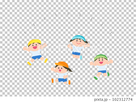 Sports day Children jumping Sports day Children jumping 102312774