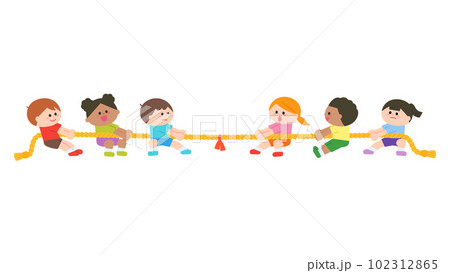 運動会競技　綱引き 102312865