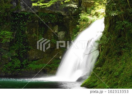 新緑の赤目四十八滝(スローシイャッター) 新緑の赤目四十八滝(スローシイャッター) 102313353