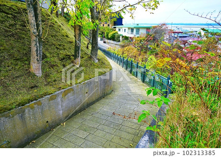 釧路市 舟見坂の風景 釧路市 舟見坂の風景 102313385