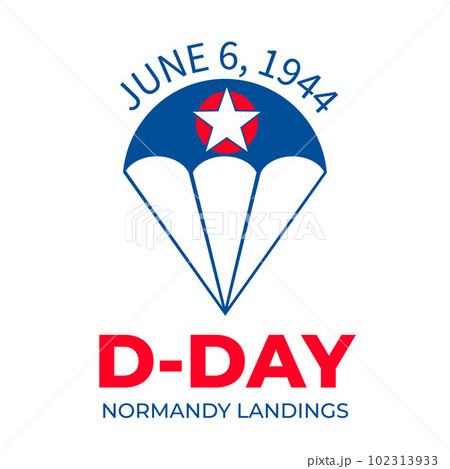D-Day typography poster. Vector template for banner, flyer, postcard, etc D-Day typography poster. Vector template for banner, flyer, postcard, etc 102313933