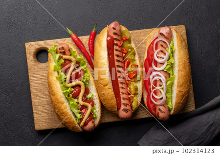 Various hot dog 102314123