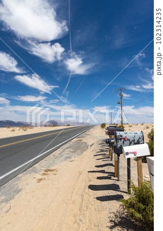 Many mailboxes along the road Many mailboxes along the road 102314235