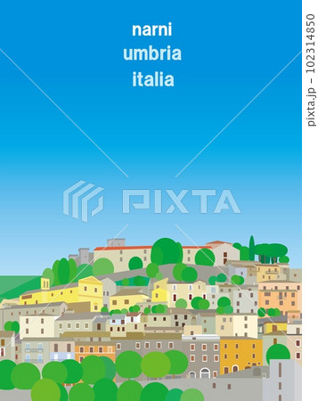 ナルニ　narni　ウンブリア　umbria　イタリア　italia　春 102314850
