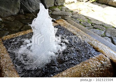 水都大垣の勢いよく噴き出す湧水 水都大垣の勢いよく噴き出す湧水 102315504