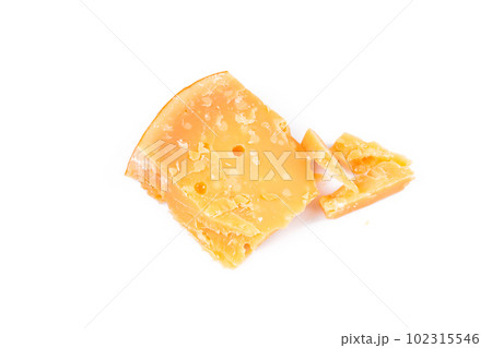 Piece of old hard cheese Piece of old hard cheese 102315546