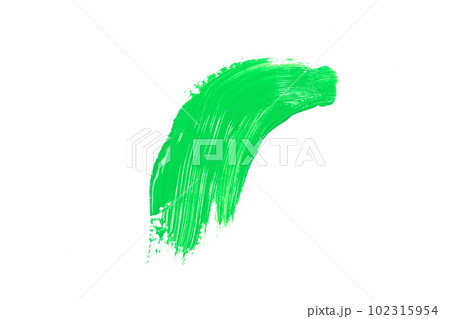 green stroke of the paint brush green stroke of the paint brush 102315954