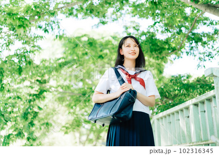 夏服の女子高生 夏服の女子高生 102316345