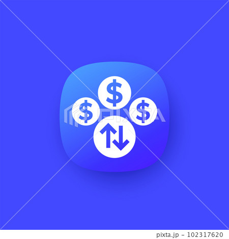 dynamic or surge pricing icon, vector dynamic or surge pricing icon, vector 102317620