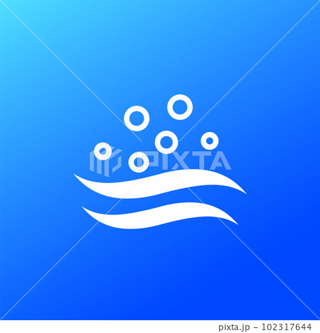 evaporation of water vector icon 102317644