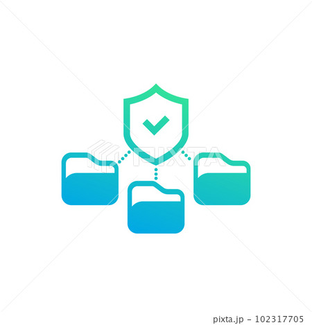 secure folders icon on white 102317705