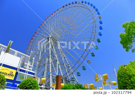 【大阪府】晴天の大阪港天保山 【大阪府】晴天の大阪港天保山 102317794