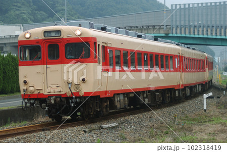 敦賀港線　敦賀ー敦賀港　JR西日本　キハ28-2119（金沢）+キハ58+キハ58+キハ28 102318419