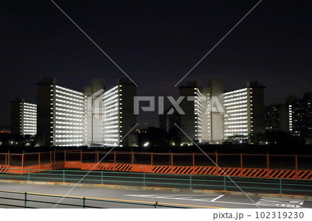 隅田川夜景・UR都市機構豊島5丁目団地【東京都北区】 102319230
