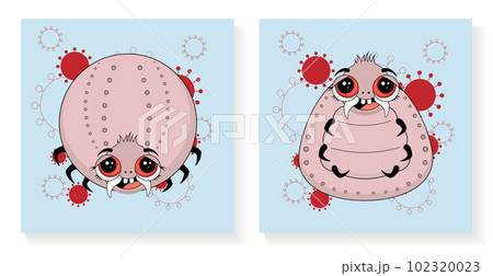 Tick poster. Pest control. Ixodid ticks. INSECT PEST CHARACTERS. lyme disease. 102320023