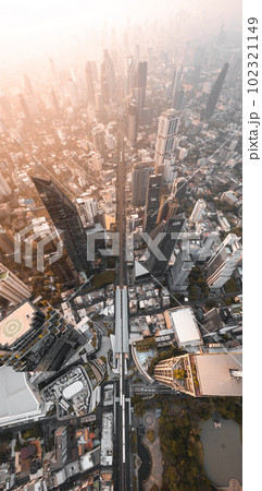 Aerial view of Watthana district in Bangkok, Thailand Aerial view of Watthana district in Bangkok, Thailand 102321149