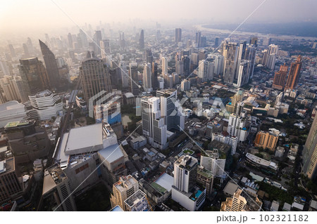 Aerial view of Watthana district in Bangkok, Thailand Aerial view of Watthana district in Bangkok, Thailand 102321182