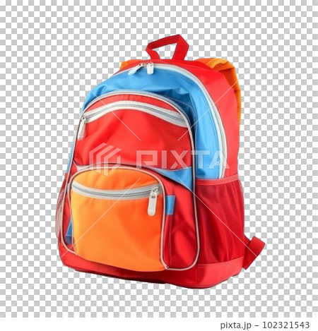 School backpack isolated. Illustration AI Generative 102321543