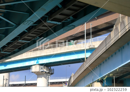 高谷ジャンクションの高架道路 高谷ジャンクションの高架道路 102322259
