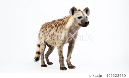 白背景のハイエナ 白背景のハイエナ 102322480
