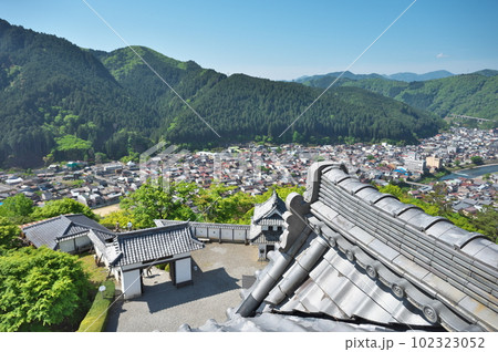 日本最古の木造再建城とされる郡上八幡城 日本最古の木造再建城とされる郡上八幡城 102323052