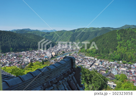 日本最古の木造再建城とされる郡上八幡城 日本最古の木造再建城とされる郡上八幡城 102323058