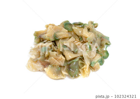 ザーサイの油炒め【白背景・切り抜き】 102324321