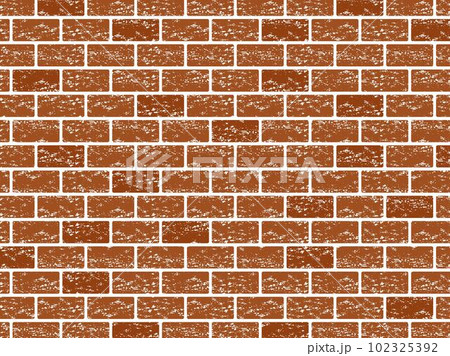 かすれたレンガの壁紙　茶色 102325392