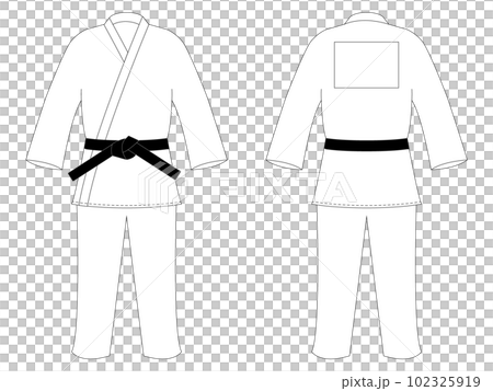 白柔道着ゼッケンあり 白柔道着ゼッケンあり 102325919